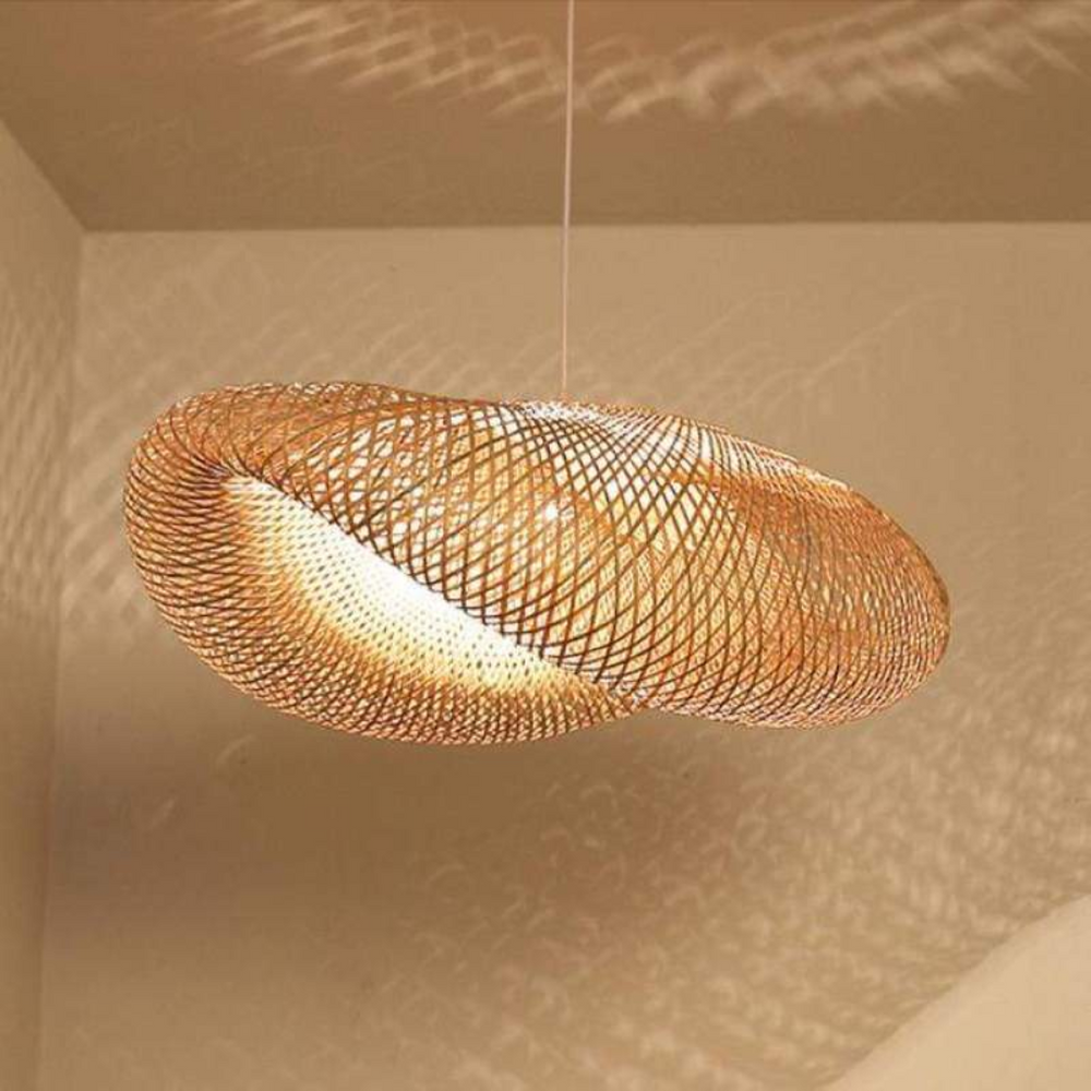 EcoSphere Bamboo Ball LED Pendant Lamp - Stylish & Sustainable Lighting Solution