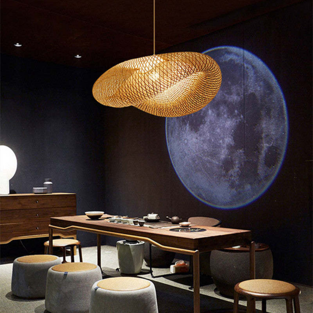 EcoSphere Bamboo Ball LED Pendant Lamp - Stylish & Sustainable Lighting Solution
