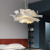 Elegant White Metal Flower Pendant Lamp - Sophia Design Lighting Fixture