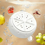 Vegetable Washer – USB Swirl Technology, Waterproof & Compact 10×7cm