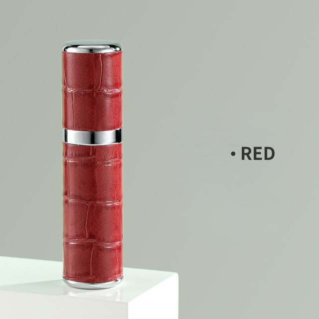 Refillable Travel Perfume Atomizer – 5ml Capacity, Leather Cover & Universal Fit
