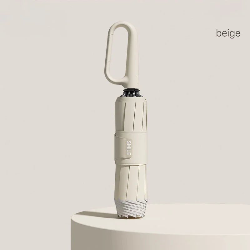 Compact Automatic Umbrella – Windproof Fiberglass, Reflective Strip & One-Button Open