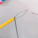 Ergonomic Needle Threader – Cylindrical Grip for Sewing, Knitting & Crafts
