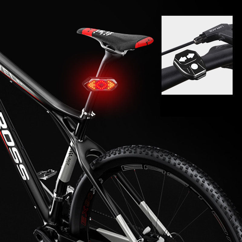 Bike Tail Light with Remote – Turn Signals, 120dB Horn, Waterproof & 900mAh USB Rechargeable