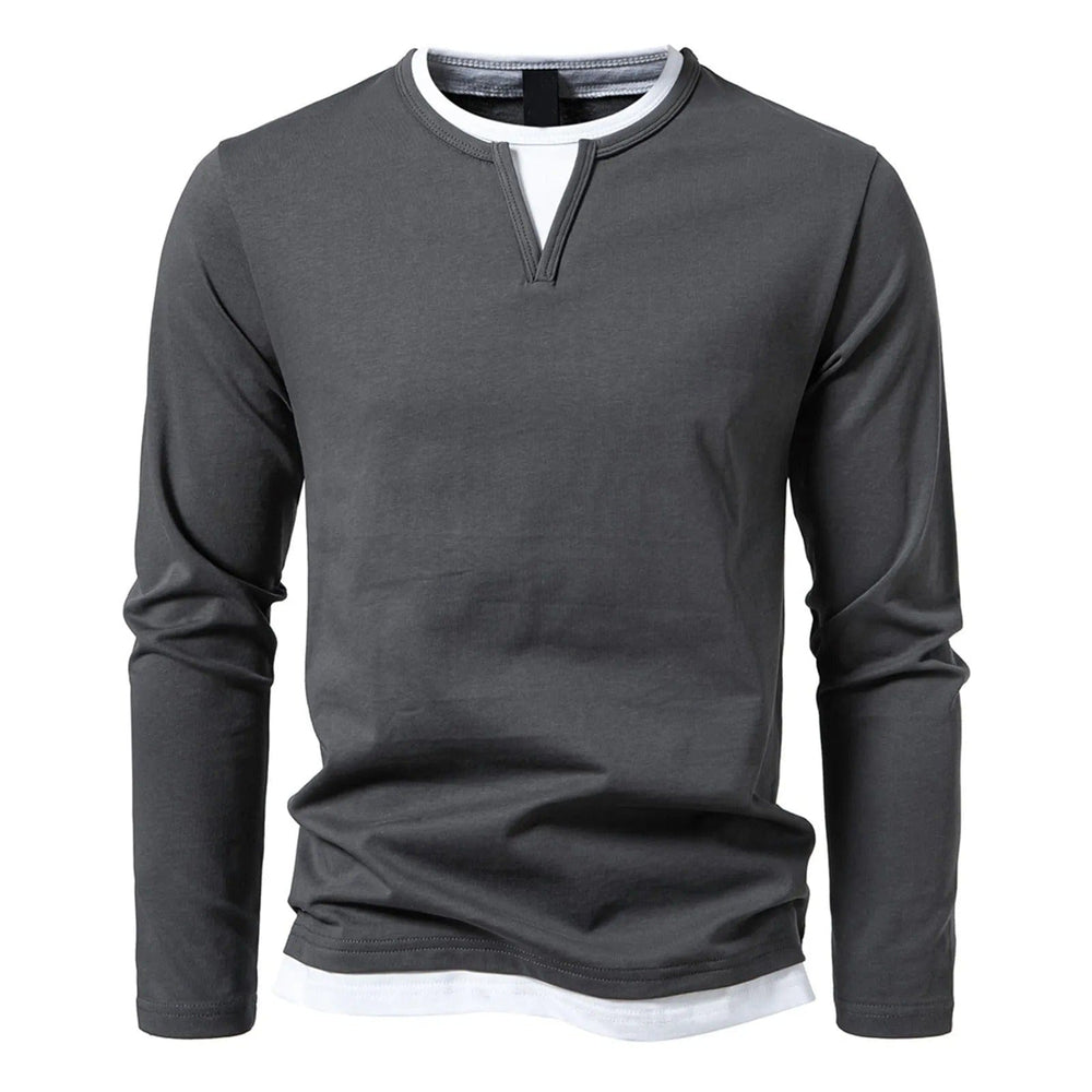 Enhanced Product Title: "JACOB Long Sleeve Henley Shirt for Men - Stylish & Comfortable Casual Wear" 

This title includes relevant keywords while providing more detail about the product, which can help improve visibility and appeal in Google Shopping.