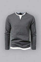 Enhanced Product Title: "JACOB Long Sleeve Henley Shirt for Men - Stylish & Comfortable Casual Wear" 

This title includes relevant keywords while providing more detail about the product, which can help improve visibility and appeal in Google Shopping.