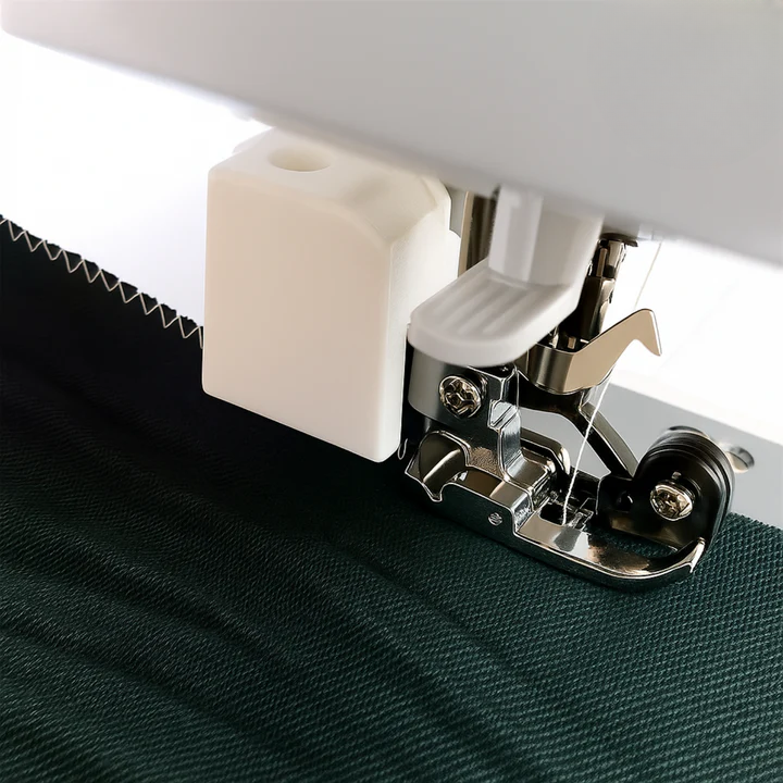 3-in-1 Overlock Sewing Machine Foot – Stainless Steel, Universal Fit & Tool-Free