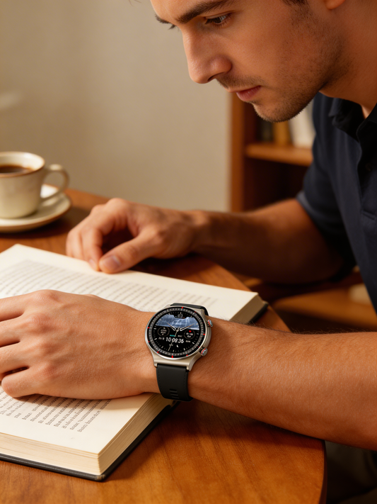 Advanced Digital Smartwatch with Fitness Tracking, Heart Rate Monitor, and Bluetooth Connectivity