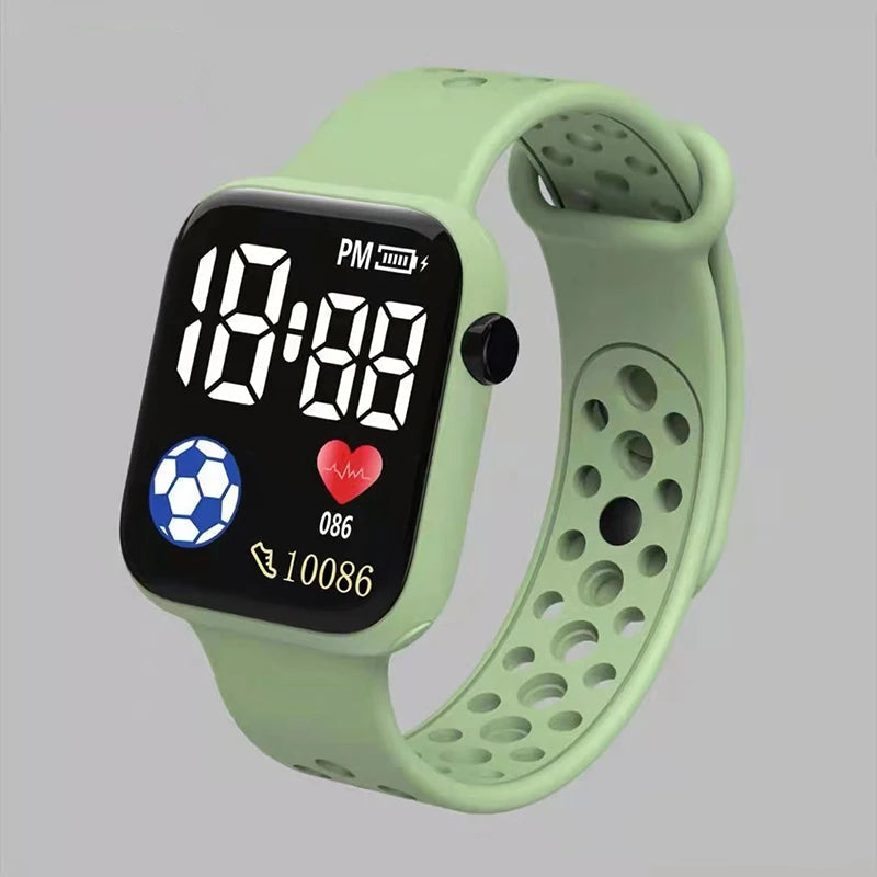 Waterproof Digital Sports Watch for Kids - Durable Silicone Strap, Backlit Dial & Stopwatch Function