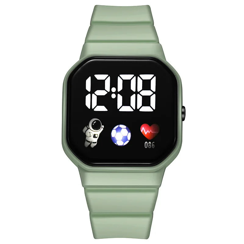 Waterproof Digital Sports Watch for Kids - Durable Silicone Strap, Backlit Dial & Stopwatch Function