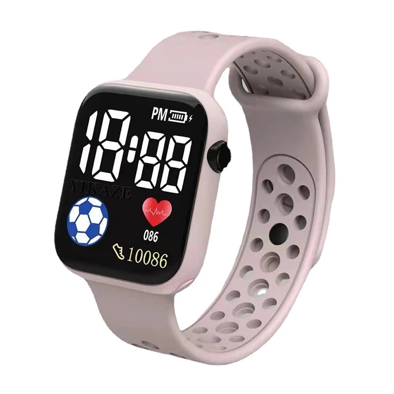 Waterproof Digital Sports Watch for Kids - Durable Silicone Strap, Backlit Dial & Stopwatch Function