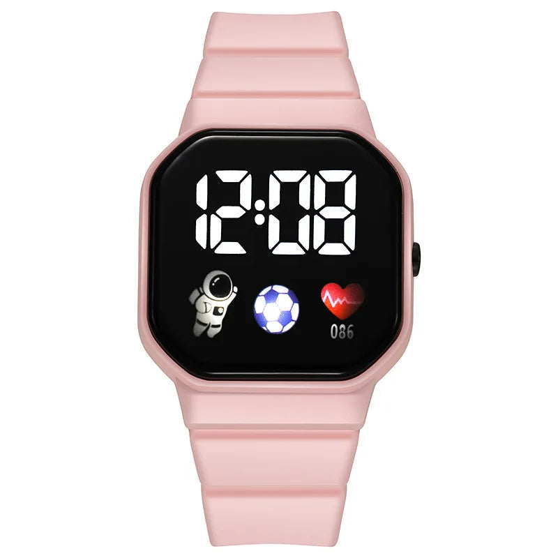 Waterproof Digital Sports Watch for Kids - Durable Silicone Strap, Backlit Dial & Stopwatch Function