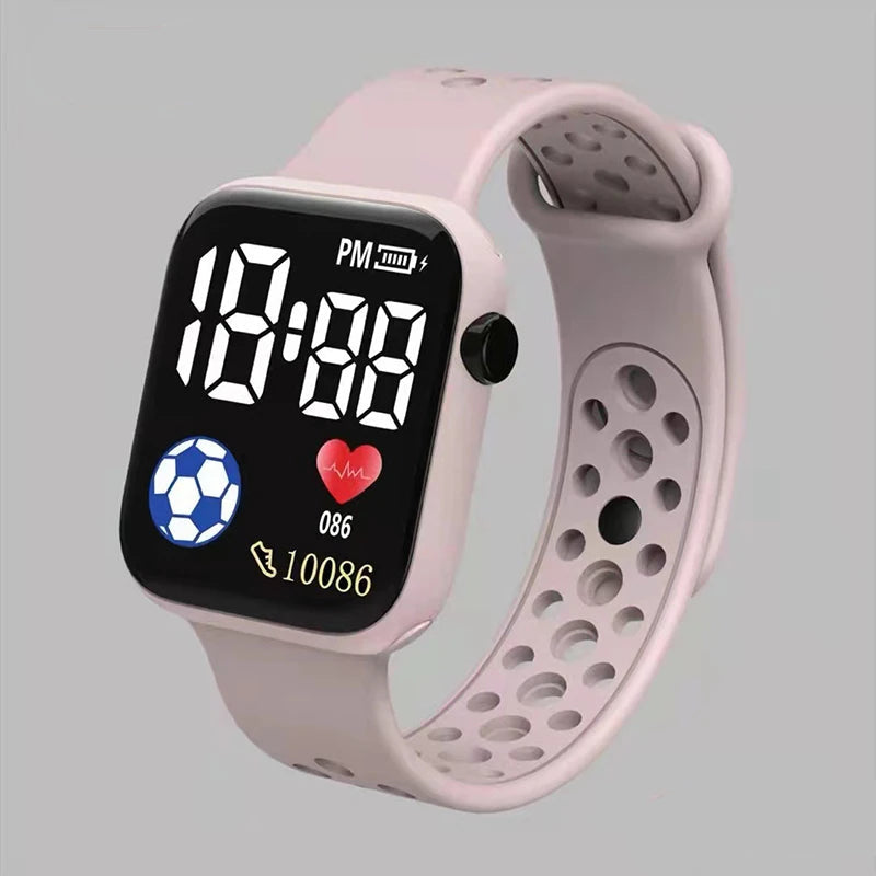 Waterproof Digital Sports Watch for Kids - Durable Silicone Strap, Backlit Dial & Stopwatch Function