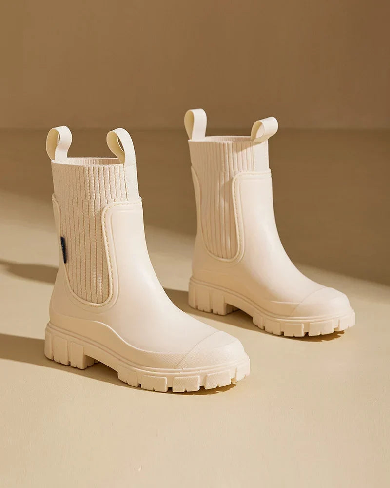 Women's block boots, view 1