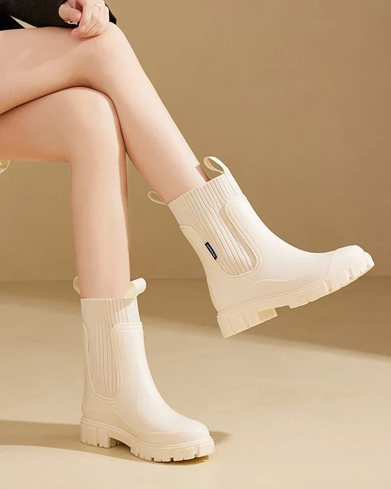 Women's block boots, view 2