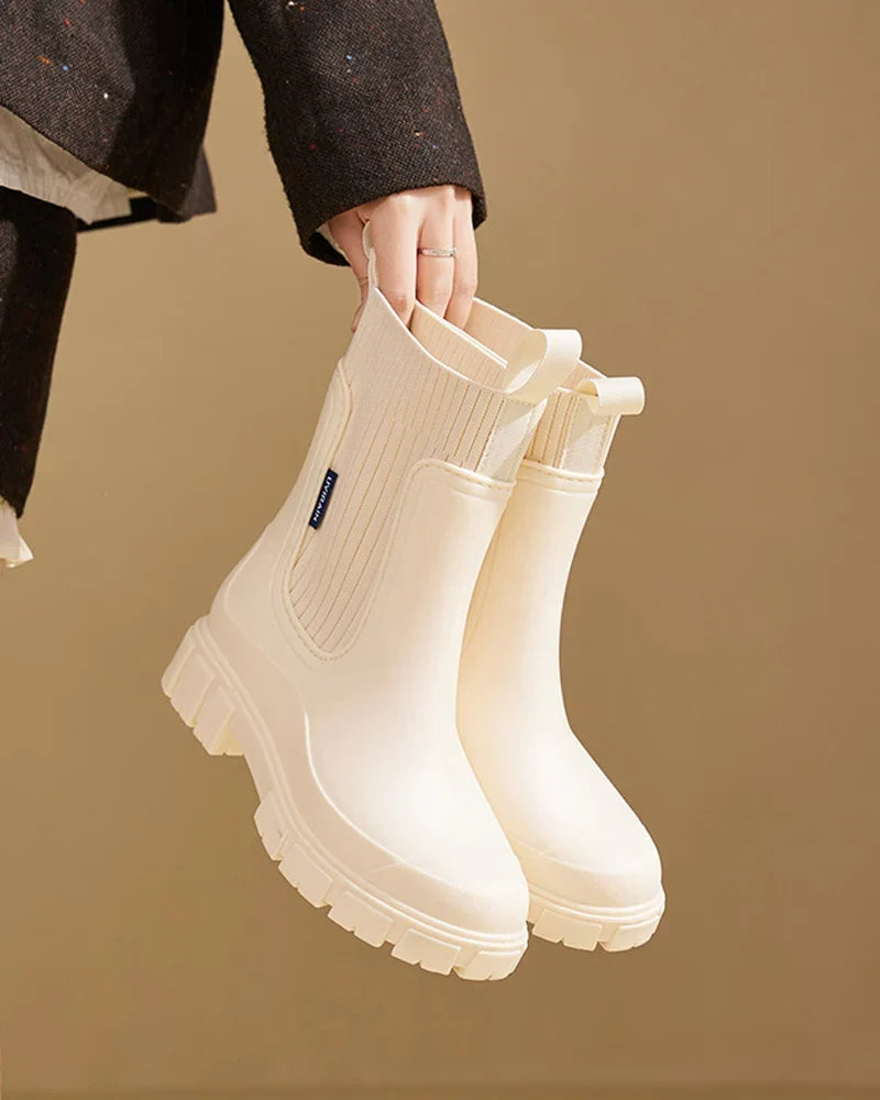 Women's block boots, view 4