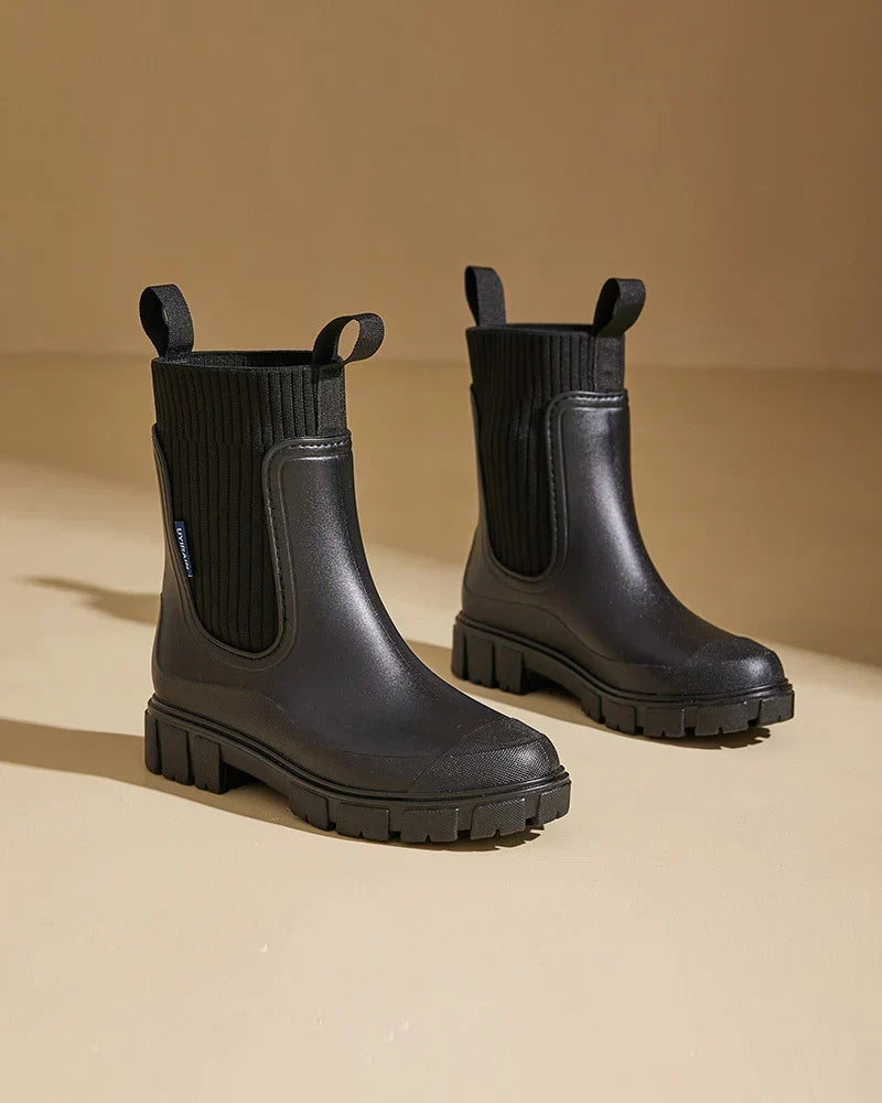 Women's block boots, view 6