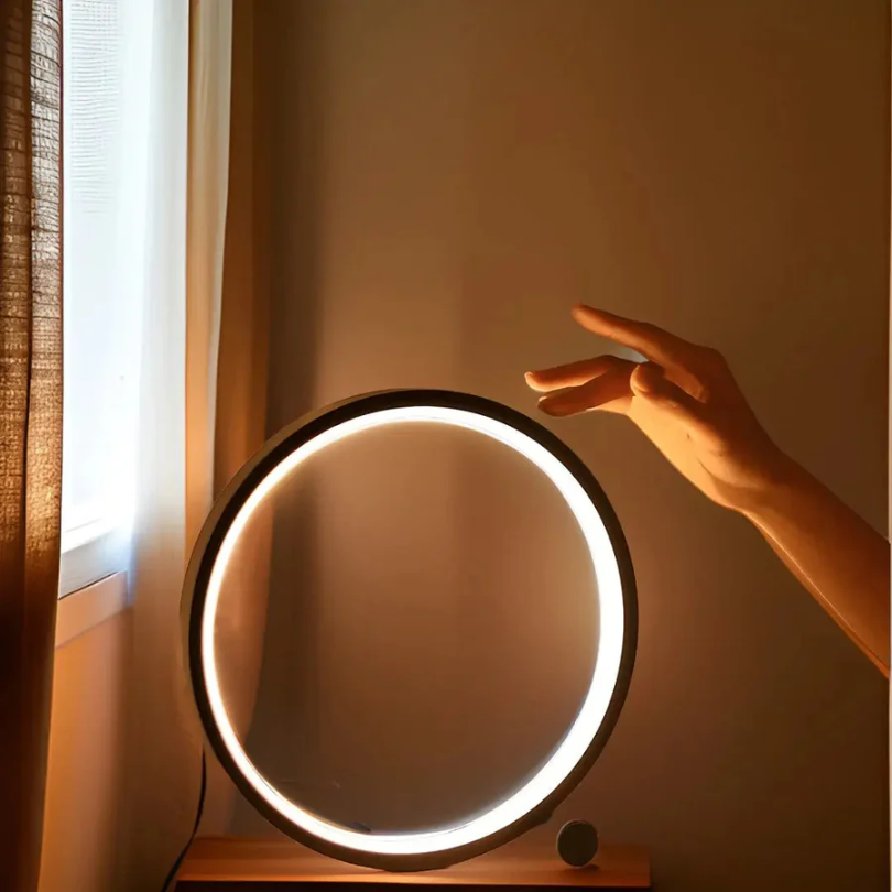 LumaCircle Dimmable LED Night Light - Adjustable Brightness, Energy-Efficient, Soft Glow for Bedroom & Nursery