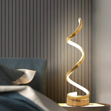 LumaSpiral Dimmable Modern Spiral Table Lamp - Stylish & Adjustable Lighting for Home Decor