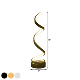 LumaSpiral Dimmable Modern Spiral Table Lamp - Stylish & Adjustable Lighting for Home Decor
