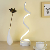 LumaSpiral Dimmable Modern Spiral Table Lamp - Stylish & Adjustable Lighting for Home Decor