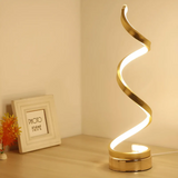 LumaSpiral Dimmable Modern Spiral Table Lamp - Stylish & Adjustable Lighting for Home Decor
