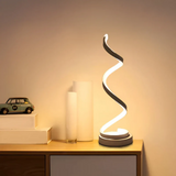 LumaSpiral Dimmable Modern Spiral Table Lamp - Stylish & Adjustable Lighting for Home Decor