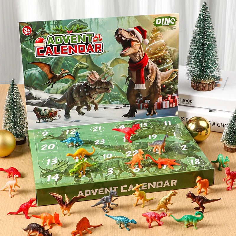 DINOQUEST 2025 Christmas Countdown Calendar - 24 Dino Toy Surprises for Kids