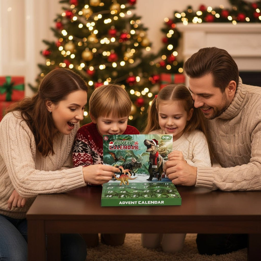 DINOQUEST 2025 Christmas Countdown Calendar - 24 Dino Toy Surprises for Kids