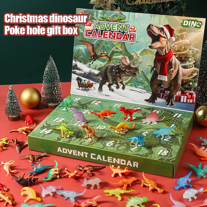 DINOQUEST 2025 Christmas Countdown Calendar - 24 Dino Toy Surprises for Kids