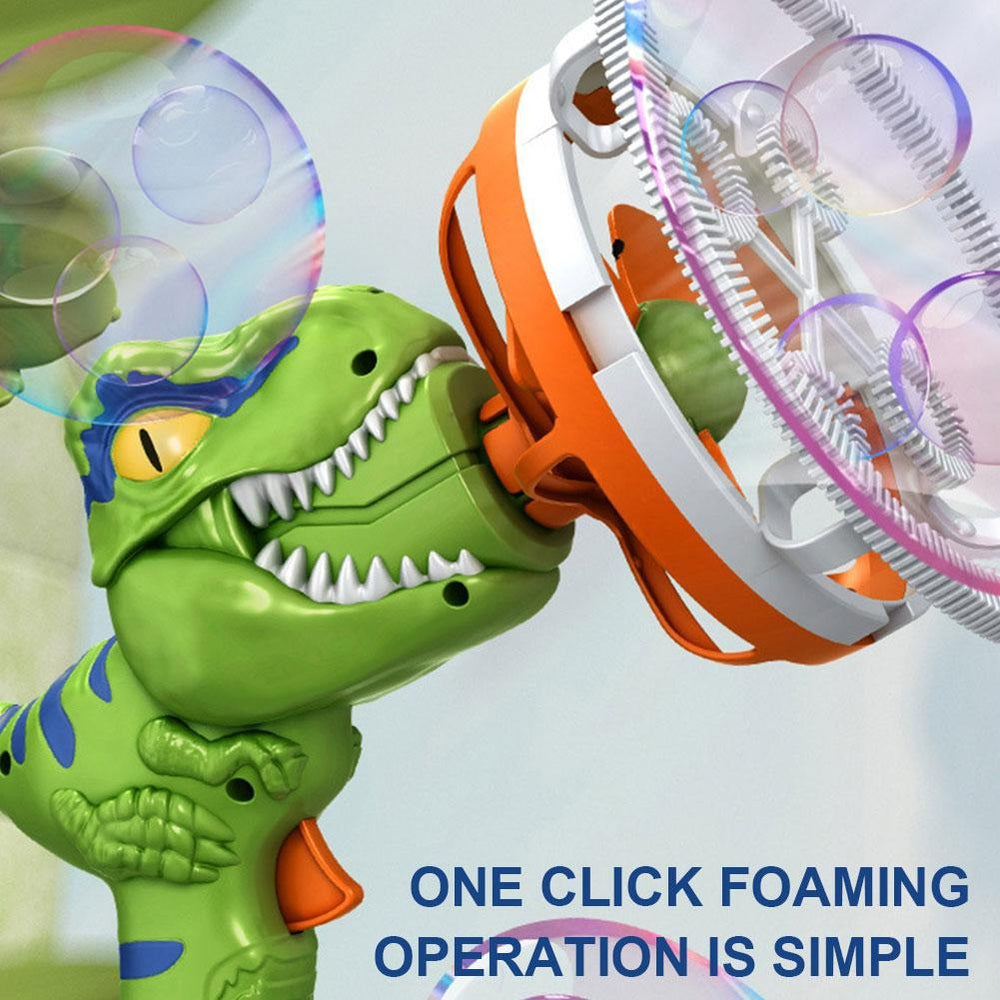 Dinosaur Bubble Gun - Fun & Colorful Bubble Blowing Toy for Kids - Perfect Outdoor Playtime Activity