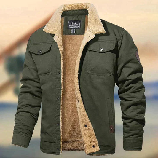 Giuseppe Men's Wool-Lined Bomber Jacket - Stylish & Warm Outerwear