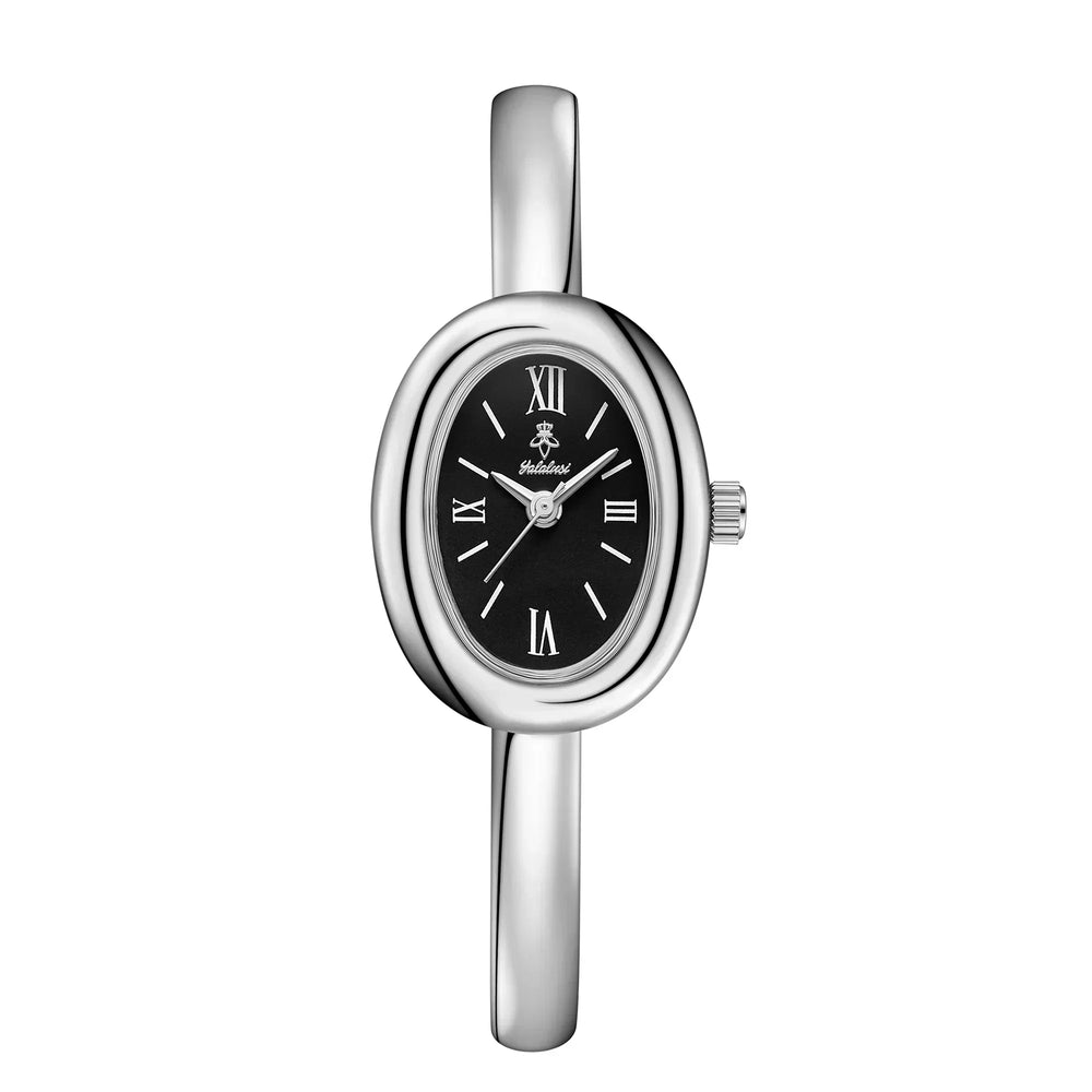Elegant Oval Bangle Watch - Modern Classic Design for Timeless Style