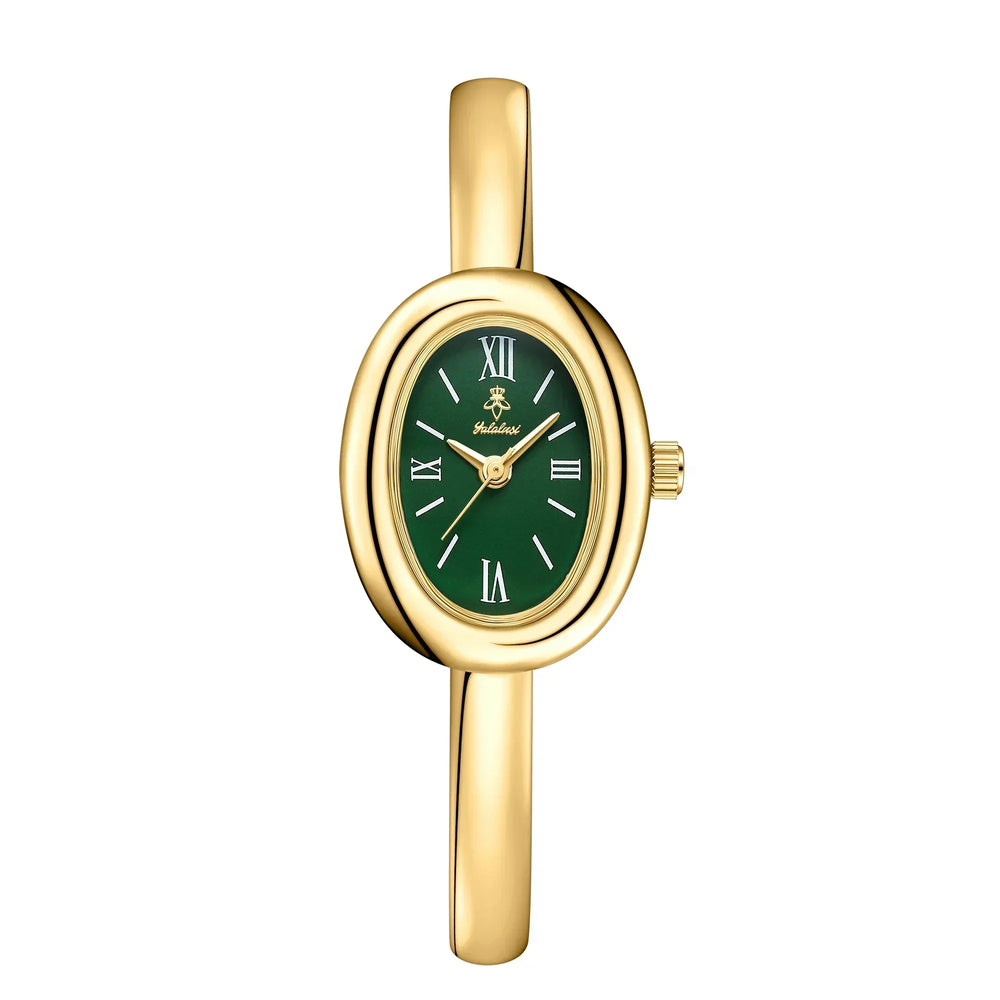 Elegant Oval Bangle Watch - Modern Classic Design for Timeless Style