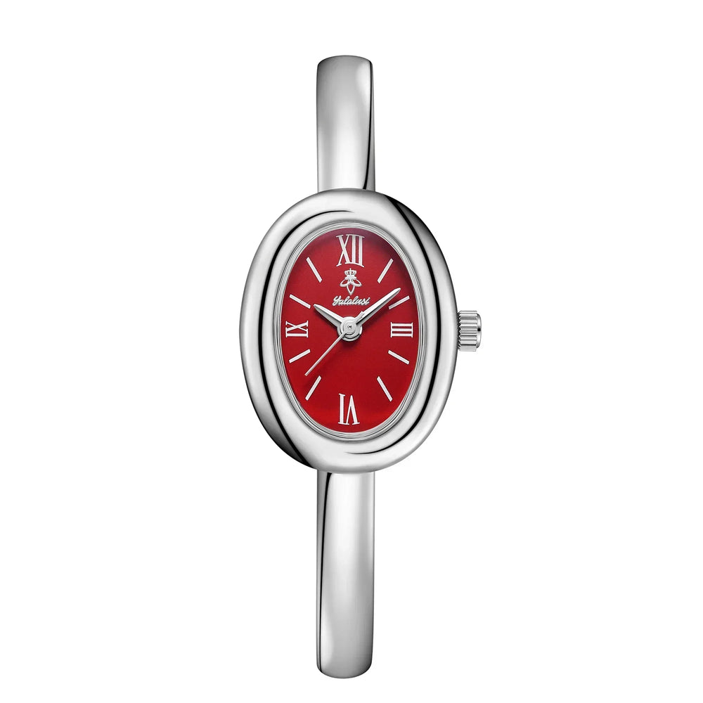 Elegant Oval Bangle Watch - Modern Classic Design for Timeless Style