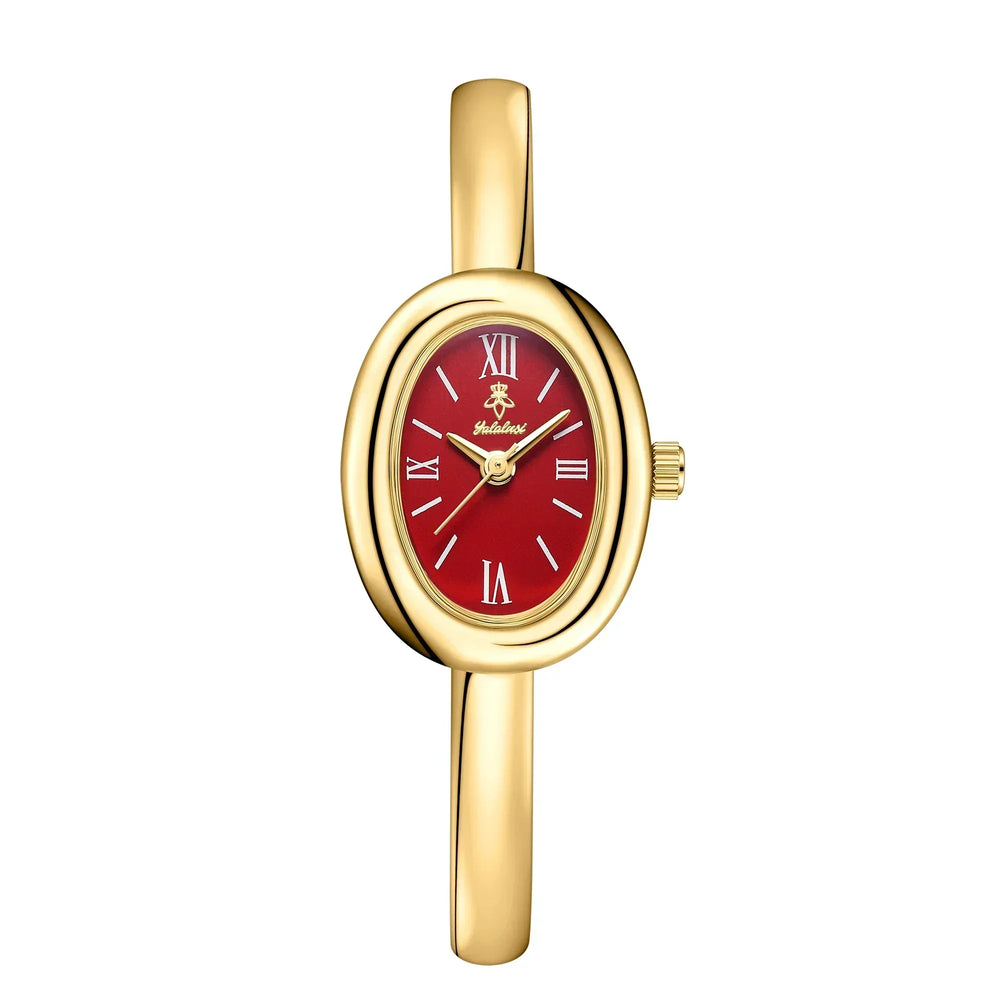 Elegant Oval Bangle Watch - Modern Classic Design for Timeless Style