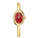 Elegant Oval Bangle Watch - Modern Classic Design for Timeless Style