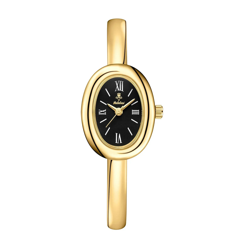 Elegant Oval Bangle Watch - Modern Classic Design for Timeless Style