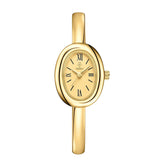 Elegant Oval Bangle Watch - Modern Classic Design for Timeless Style