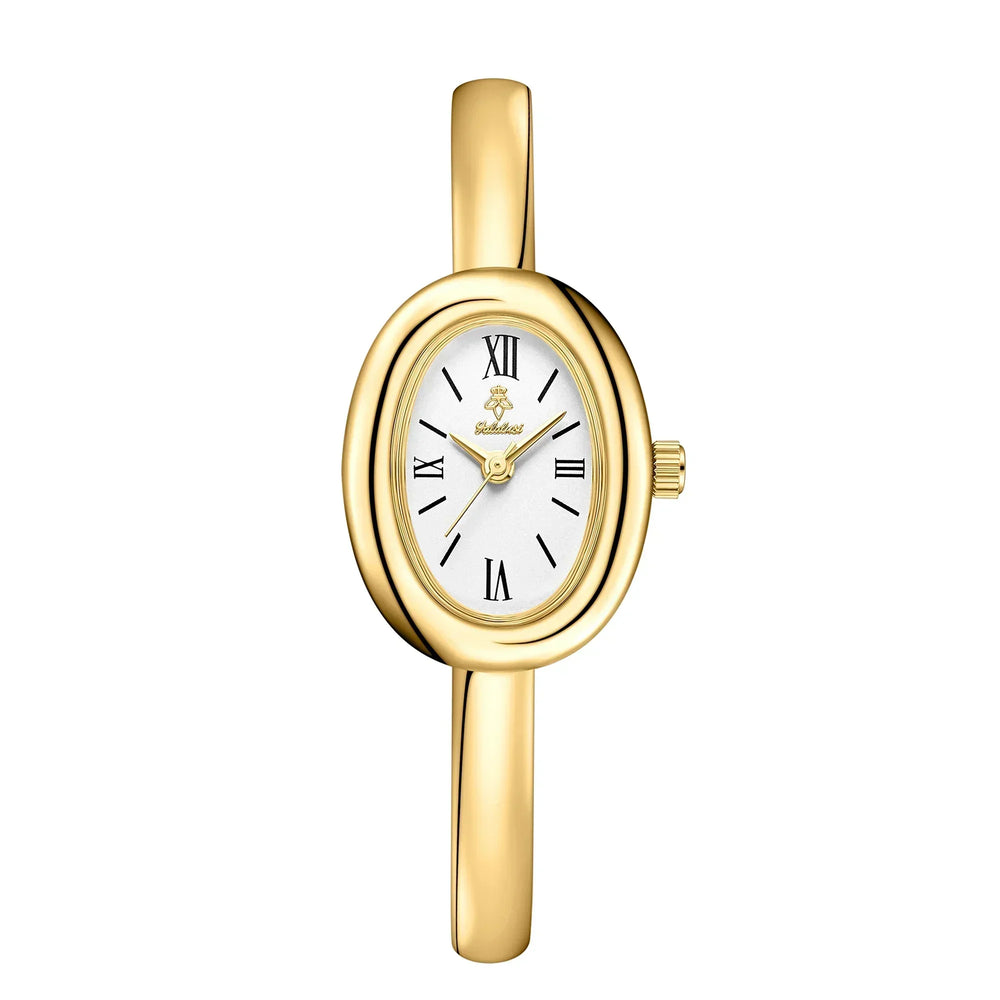 Elegant Oval Bangle Watch - Modern Classic Design for Timeless Style
