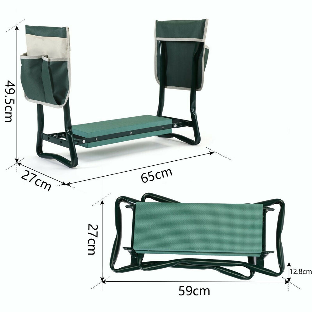 Garden Kneeling Pad & Seat – Steel Frame, EVA Padding & 150kg Capacity