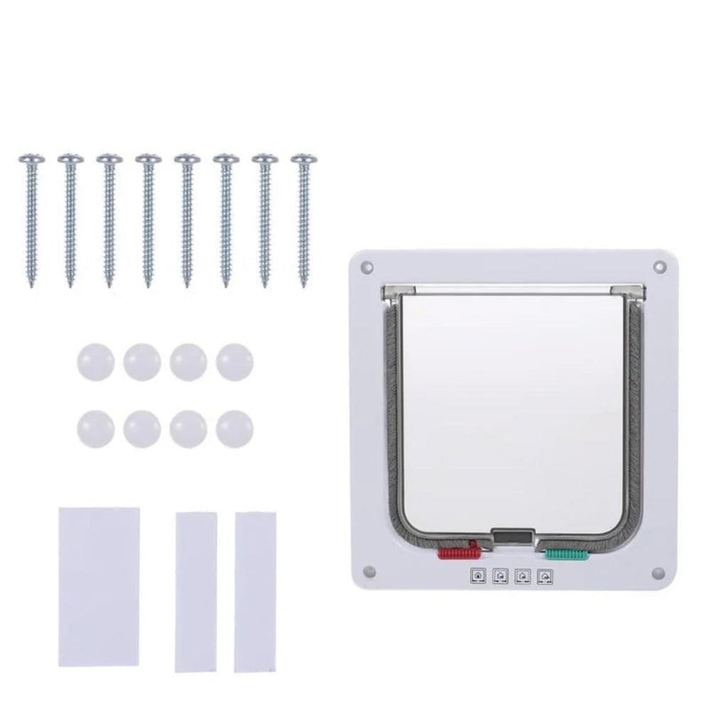 Dog & Cat Pet Door – 4-Way Locking, Weatherproof Design & Multiple Sizes