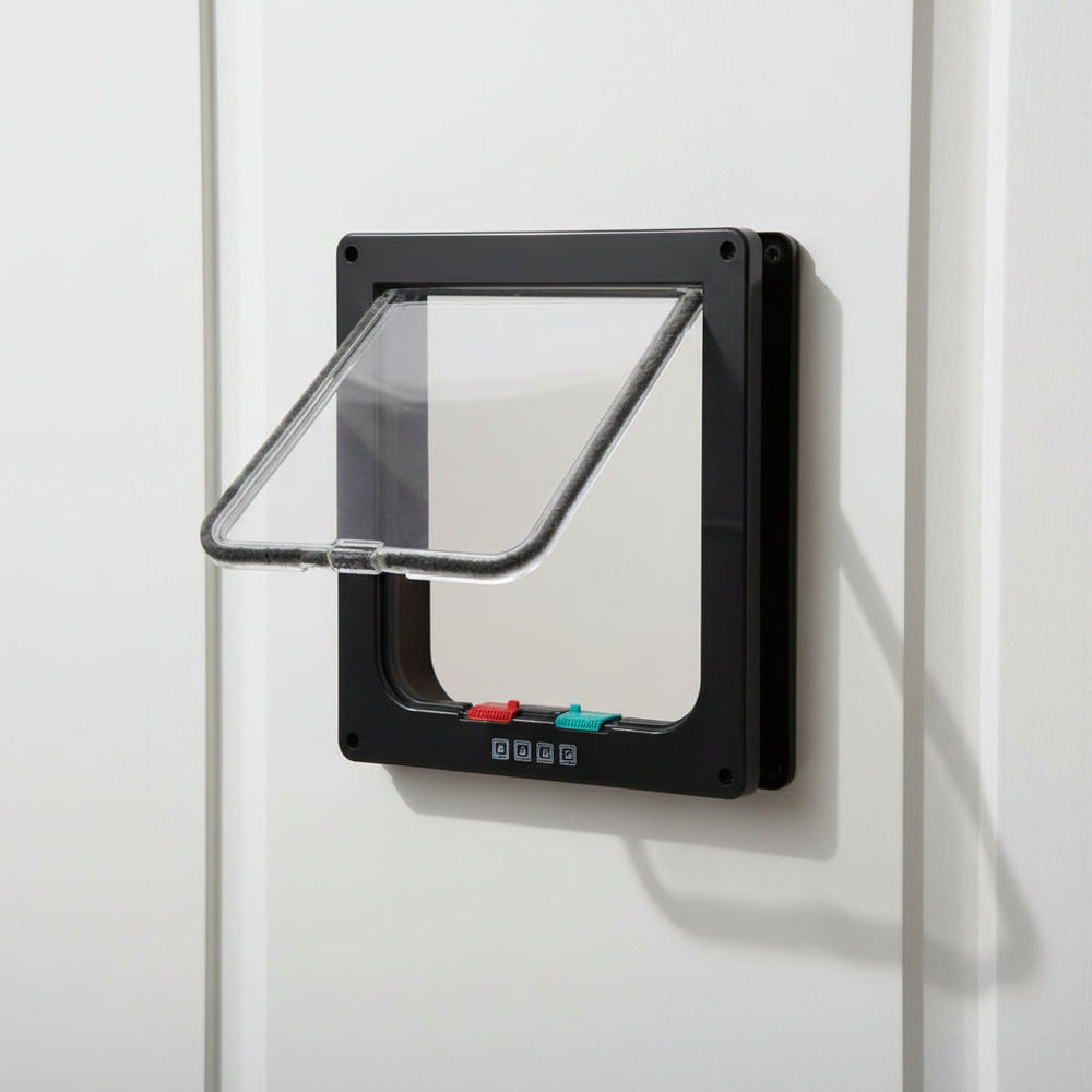 Dog & Cat Pet Door – 4-Way Locking, Weatherproof Design & Multiple Sizes