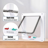 Dog & Cat Pet Door – 4-Way Locking, Weatherproof Design & Multiple Sizes