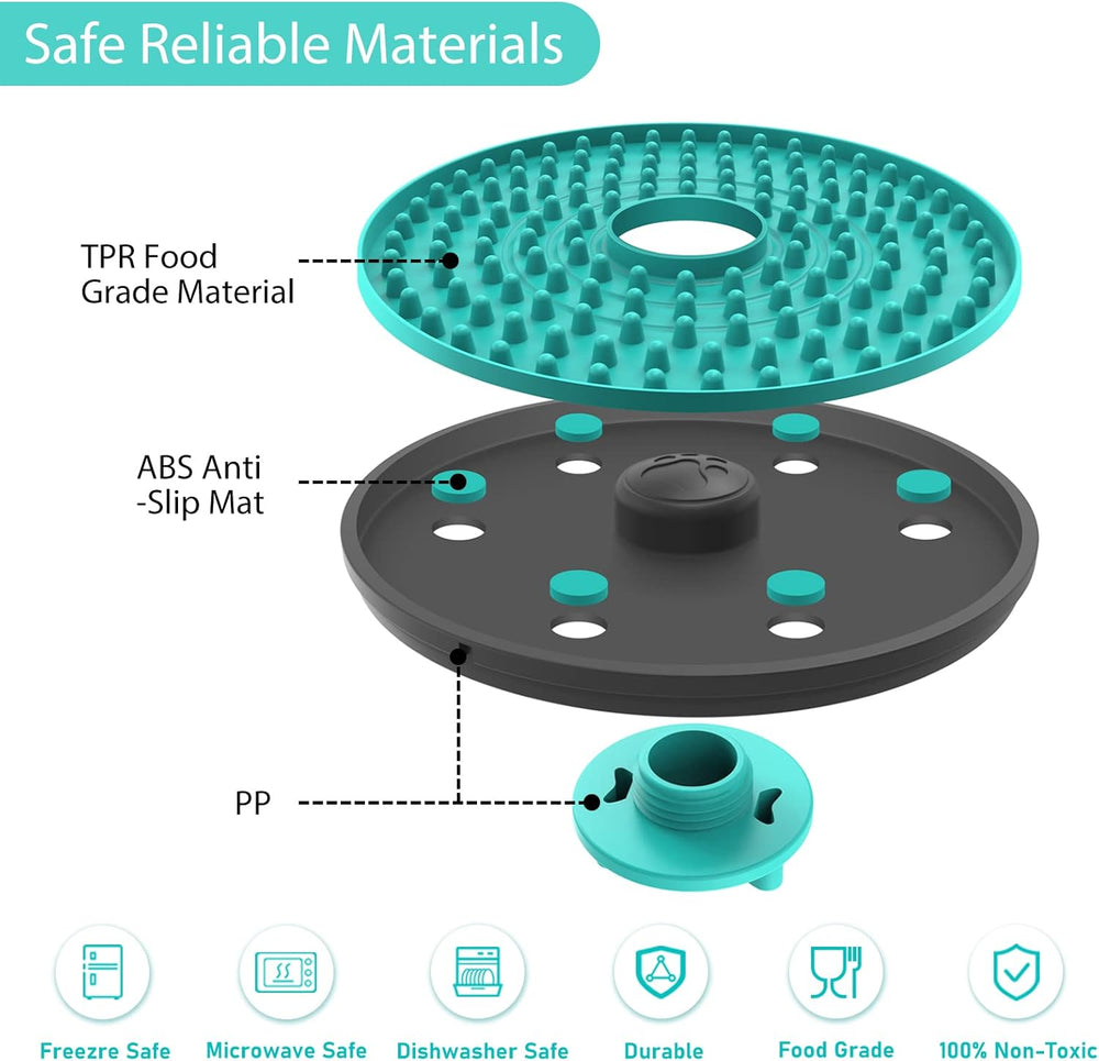 Dog Lick Mat - Anxiety Relief Feeding Bowl for Stress Reduction & Enrichment