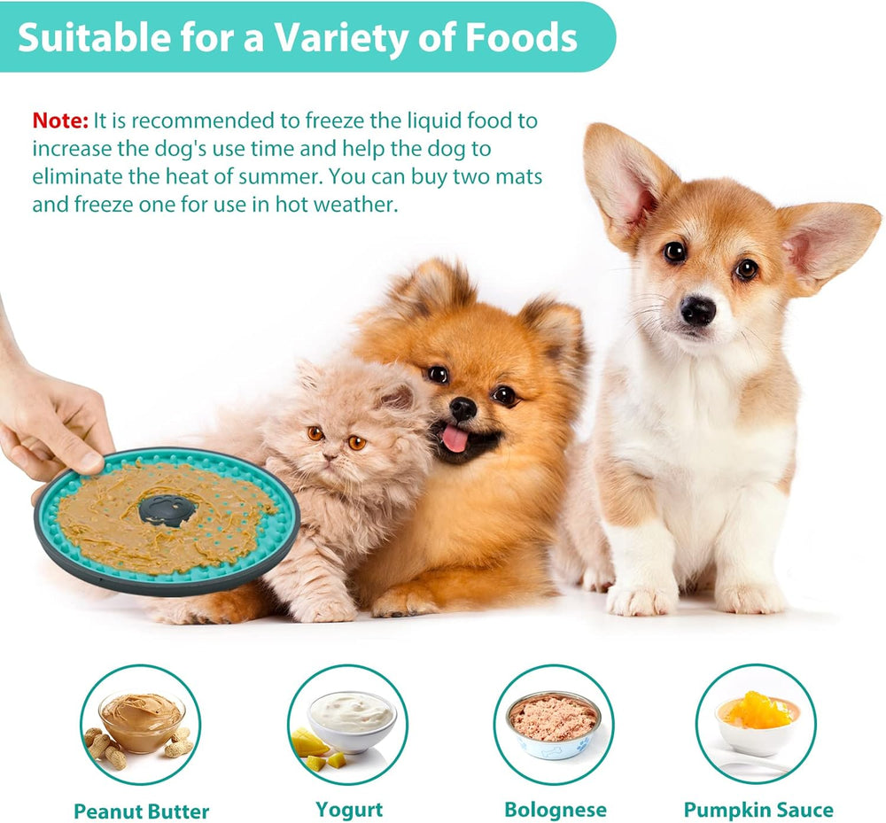 Dog Lick Mat - Anxiety Relief Feeding Bowl for Stress Reduction & Enrichment