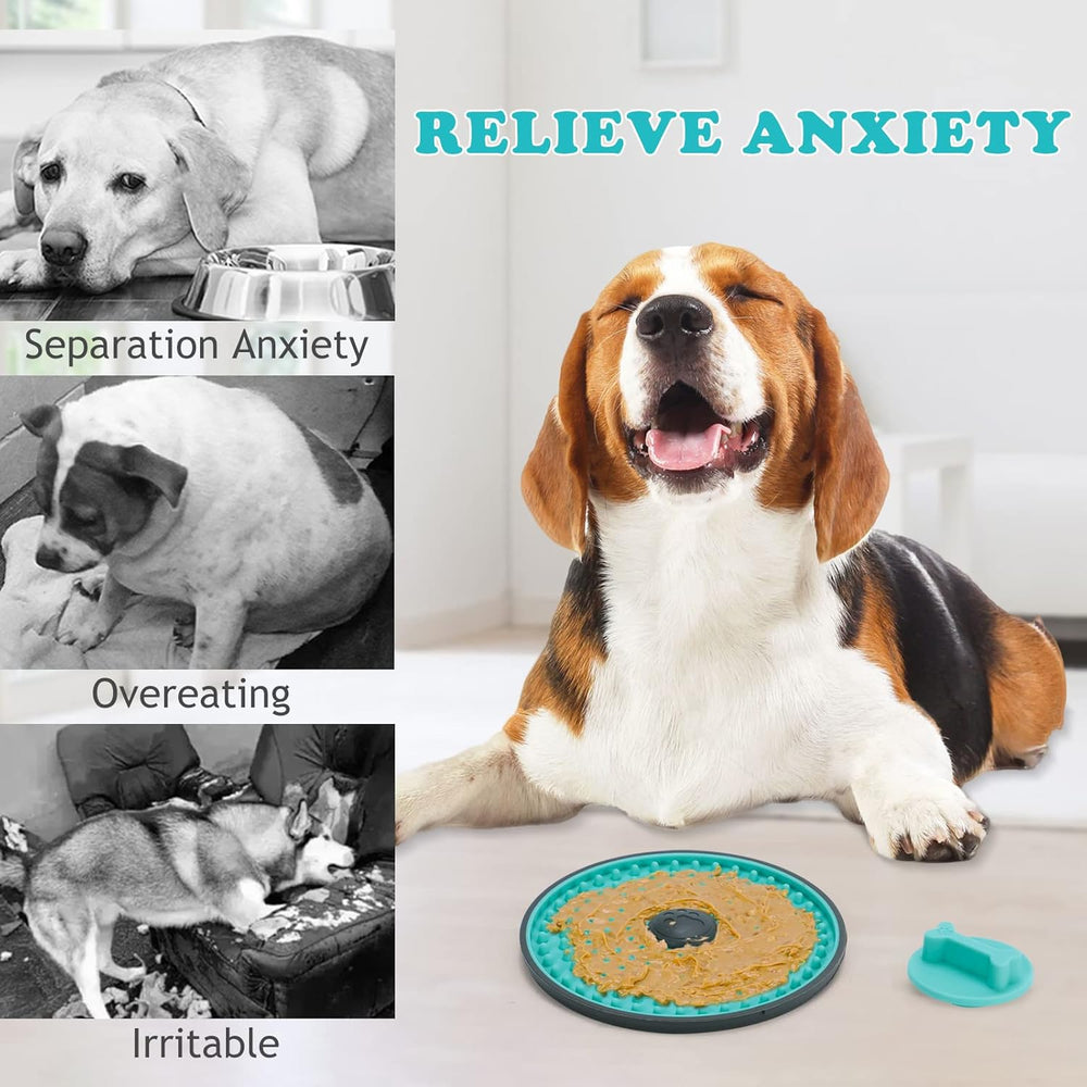 Dog Lick Mat - Anxiety Relief Feeding Bowl for Stress Reduction & Enrichment