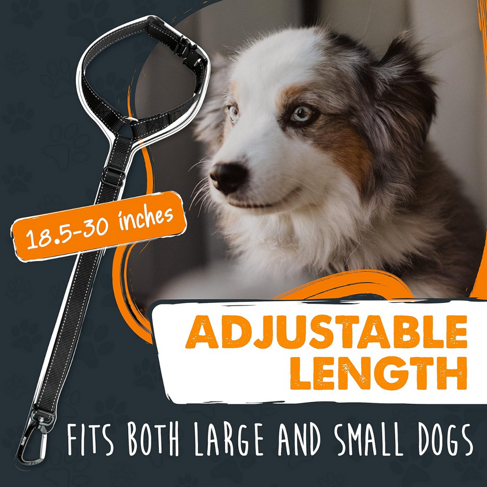 Adjustable Dog Seatbelt - Quick & Secure Pet Safety Harness for Car Travel