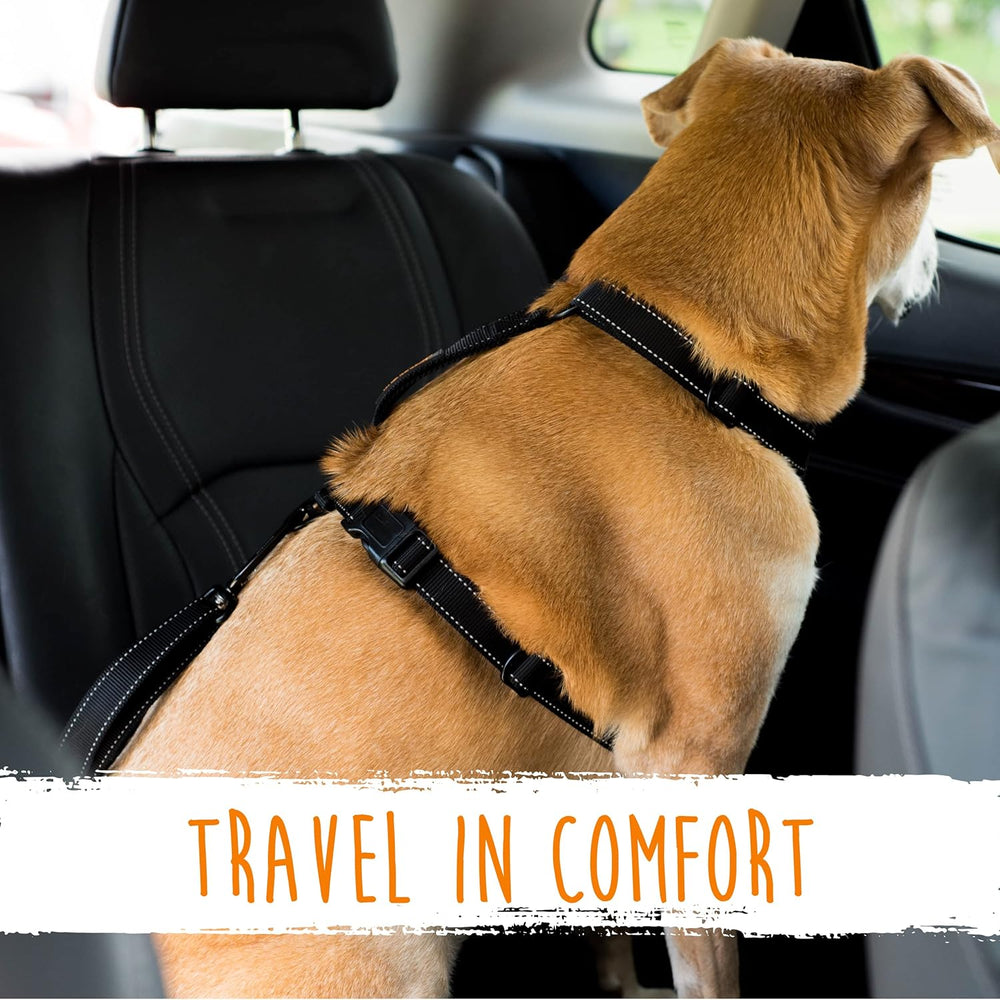 Adjustable Dog Seatbelt - Quick & Secure Pet Safety Harness for Car Travel