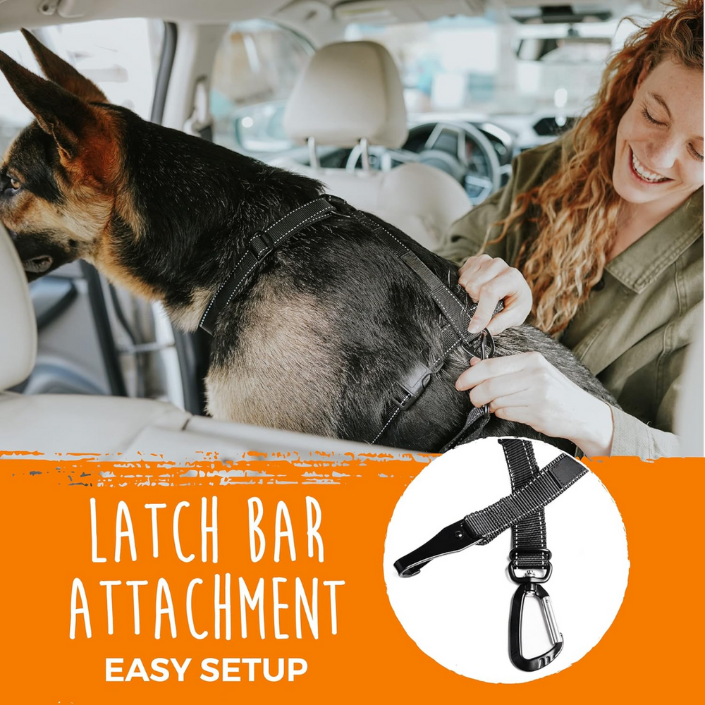 Adjustable Dog Seatbelt - Quick & Secure Pet Safety Harness for Car Travel